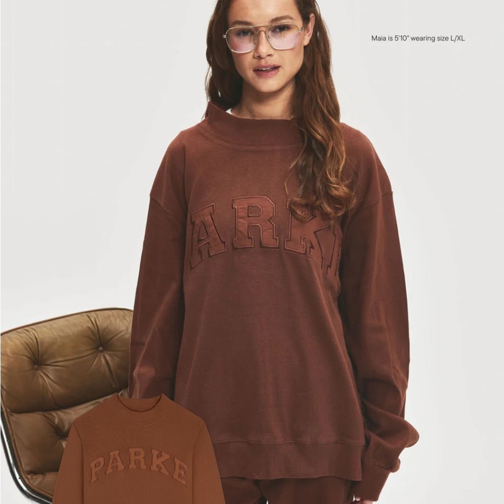 NEW PARKE Ribbed Varsity Pullover